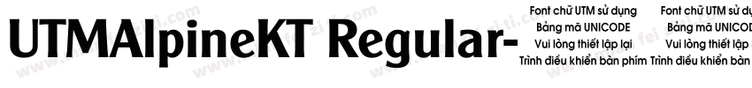 UTMAlpineKT Regular字体转换